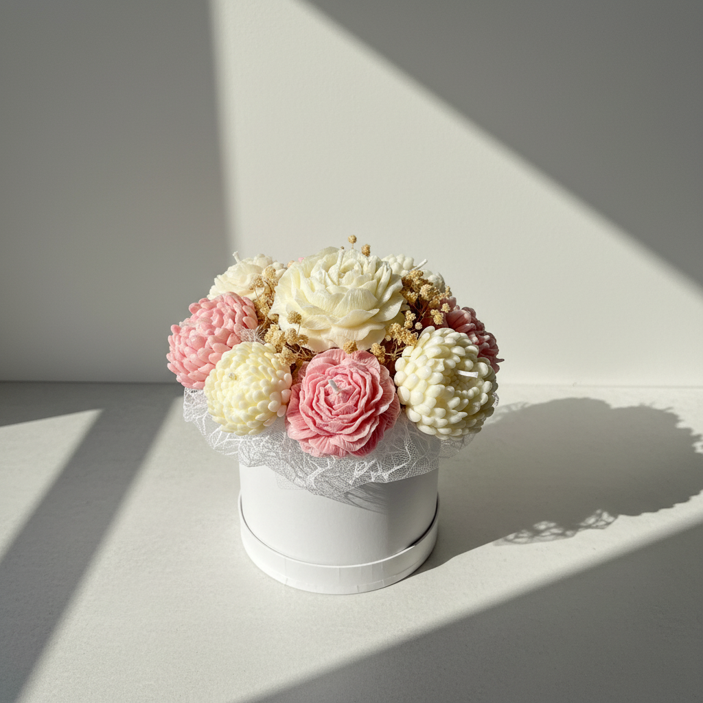 Blumenstrauß Kerze - Bild 1